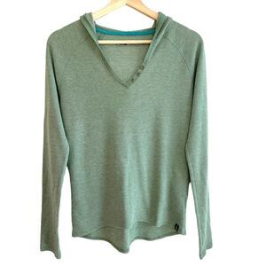 The North Face Waffle Knit Thermal Hooded Top